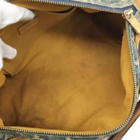 Authentic LOUIS VUITTON Monogram Denim Neo Speedy 30 Blue Handbag Shoulder Bag - Picture 12 of 16